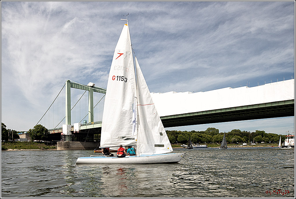 100 Jahre Rheinwoche 2022 - 1. Wettfahrt Porz - Hitdorf, 03.06.2022,